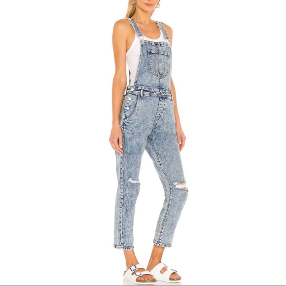 SANFU Overall Jeans Denim 100% cotton Ripped S - Picture 1 of 7